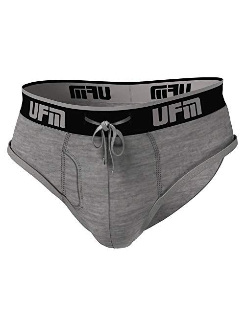 UFM Men’s Polyester Brief w/Patented Adj. Support Pouch Underwear for Men