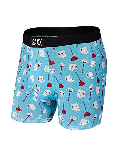 Saxx Men's Underwear - Vibe Boxer Briefs with Built-in Ballpark Pouch Support Underwear