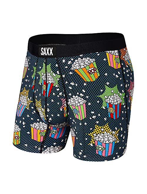 Saxx Men's Underwear - Vibe Boxer Briefs with Built-in Ballpark Pouch Support Underwear