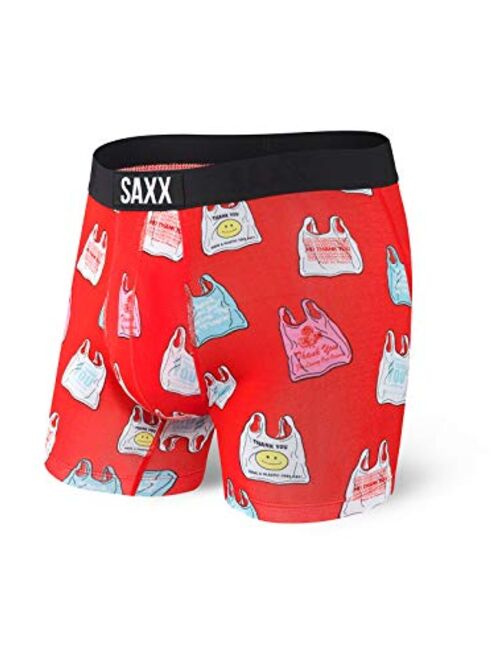 Saxx Underwear Men's Boxer Briefs – Vibe Boxer Briefs with Built-in Ballpark Pouch Support – Underwear for Men