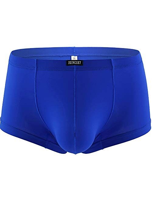 iKingsky Men's Bluge Boxer Briefs U-Hance Pouch Mens Stretch Underwear