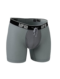 UFM Men’s Polyester Boxer Brief w/Patented Adjustable Support Pouch Regular