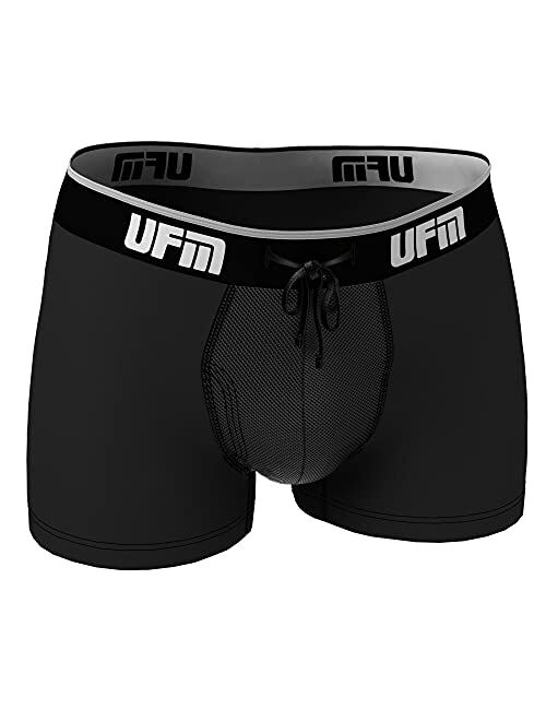 UFM Men’s Polyester Trunk w/Patented Adjustable Support Pouch Underwear for Men