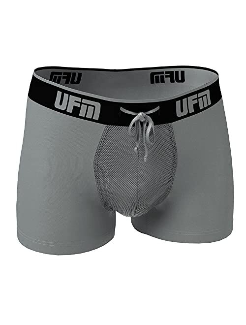 UFM Men’s Polyester Trunk w/Patented Adjustable Support Pouch Underwear for Men