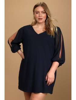 Shifting Dears Black Long Sleeve Dress