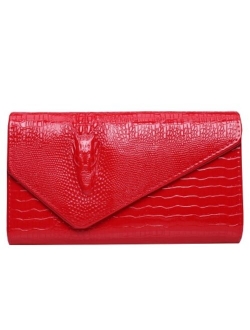 Crocodile Pattern women Chain bag Designer handbag cluth faux Leather Evening Clutches party Shoulder Bag bolsas