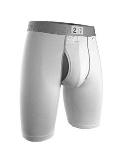 2UNDR Men's Power Shift 9" Ball Supporting Boxer Long Leg Underwear