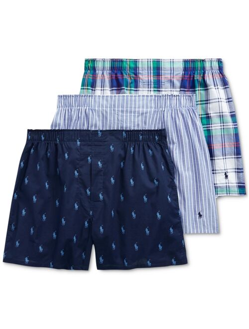 Polo Ralph Lauren Woven Boxers - 3-Pack