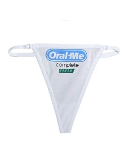 Ebsem ORAL ME Sexy Hipster Bikini Women's Funny Underwear Panties Briefs Lingerie Thong