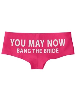 You May Now Bang The Bride Funny SexyBoy Short Panty Gift for Honeymoon Wedding Night Lingerie