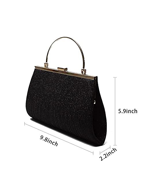 Zlybola Purses and Handbags Envelope Evening Clutch Crossbody Bags Classic Wedding Party Shoulder Bag for Women