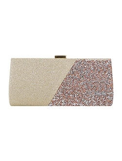 Naimo Bling Shiny Rhinestone Wedding Evening Party Clutch Handbag Purse