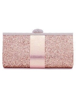 Naimo Bling Shiny Rhinestone Wedding Evening Party Clutch Handbag Purse