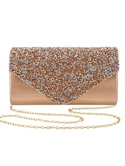 Naimo Bling Shiny Rhinestone Wedding Evening Party Clutch Handbag Purse