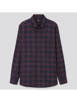 MEN FLANNEL CHECKED LONG-SLEEVE SHIRT (ONLINE EXCLUSIVE)