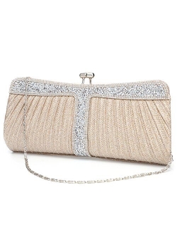 Rhinestone Clutch Purses for Women Purses and Handbags Formal Wedding Party Prom Purse Money Bags