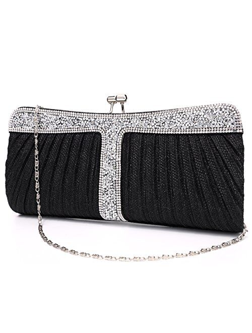 Rhinestone Clutch Purses for Women Purses and Handbags Formal Wedding Party Prom Purse Money Bags