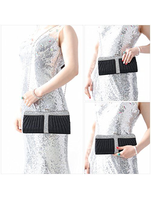 Rhinestone Clutch Purses for Women Purses and Handbags Formal Wedding Party Prom Purse Money Bags