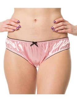 Women's Lingerie Frilly Bikini Briefs Knickers Satin Panties