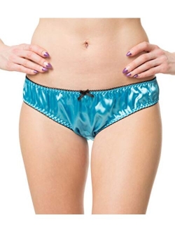 Women's Lingerie Frilly Bikini Briefs Knickers Satin Panties