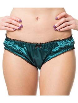Women's Tanga Bikini Lingerie Briefs Panties Satin Knickers