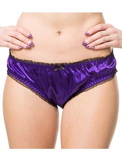 Women's Tanga Bikini Lingerie Briefs Panties Satin Knickers