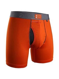 2UNDR Men's Power Shift 6" BallPark Pouch Support Boxer Brief Underwear