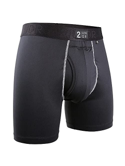 2UNDR Men's Power Shift 6" BallPark Pouch Support Boxer Brief Underwear