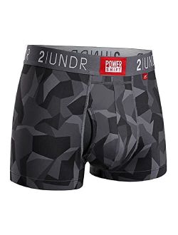 2UNDR Men's Power Shift 3" Ball Supporting Boxer Trunk Underwear