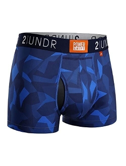 2UNDR Men's Power Shift 3" Ball Supporting Boxer Trunk Underwear