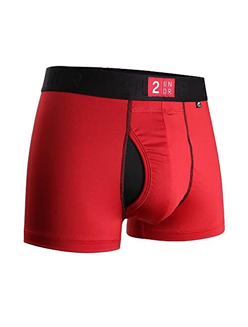 2UNDR Men's Power Shift 3" Ball Supporting Boxer Trunk Underwear