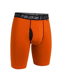 2UNDR Men's Gear Shift Performance 9" Ball Supporting Boxer Long Leg Underwear