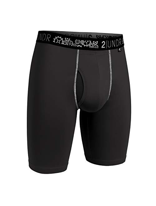 2UNDR Men's Gear Shift Performance 9" Ball Supporting Boxer Long Leg Underwear