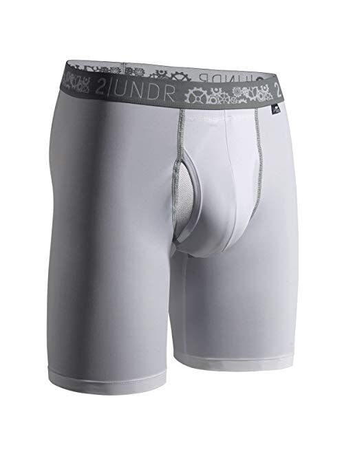 2UNDR Men's Gear Shift Performance 9" Ball Supporting Boxer Long Leg Underwear