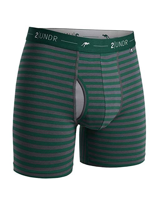 2UNDR Men's Day Shift 6" Ball Supporting Boxer Brief Underwear