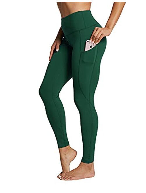 ZUTY Fleece Lined Leggings Women Winter Thermal Insulated Leggings with Pockets High Waisted Workout Yoga Pants