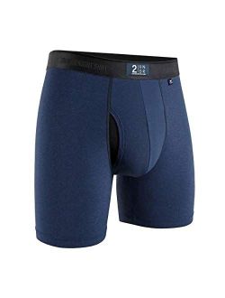 2UNDR Men's Night Shift 6" Ball Supporting Boxer Brief Underwear