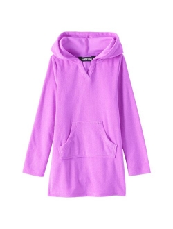 Girls 7-16 Lands' End Hooded Swim Cover-up