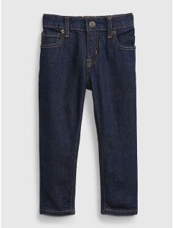 Toddler Elasticized Pull-On Easy Taper Jeans with Washwell