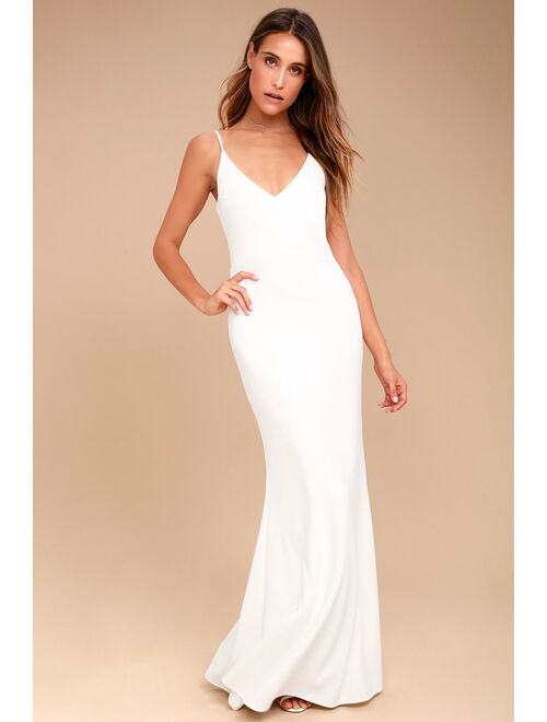 Lulus Infinite Glory White Maxi Dress