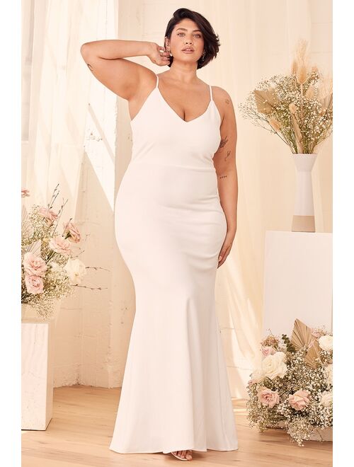 Lulus Infinite Glory White Maxi Dress