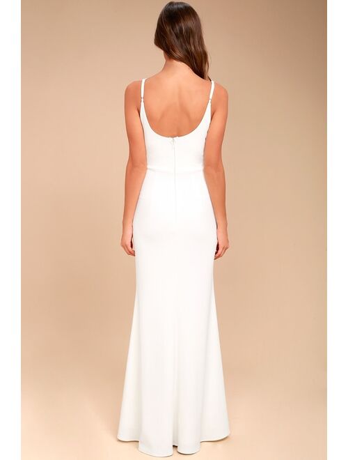 Lulus Infinite Glory White Maxi Dress