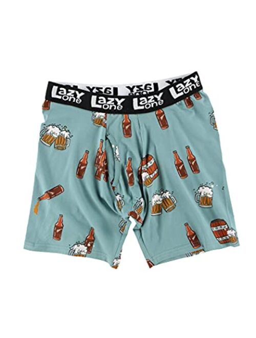 Lazy One Funny Boxer Briefs for Men, Underwear for Men