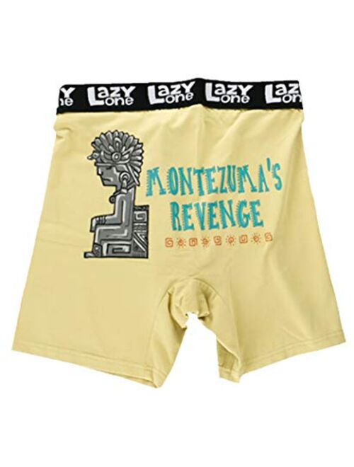 Lazy One Funny Boxer Briefs for Men, Underwear for Men