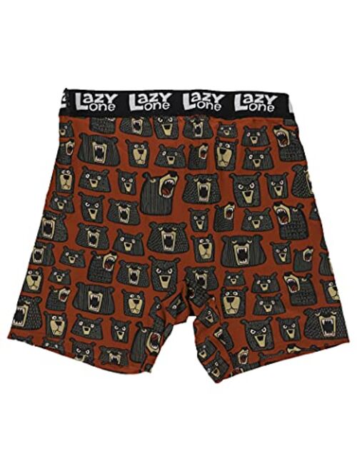 Lazy One Funny Boxer Briefs for Men, Underwear for Men