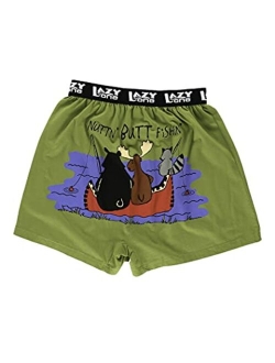 Lazy One Funny Boxers, Novelty Boxer Shorts, Humorous Underwear, Gag Gifts for Men