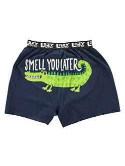 Lazy One Funny Boxers, Novelty Boxer Shorts, Humorous Underwear, Gag Gifts for Men