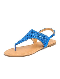 Women's Rhinestone Casual Wear Cut Out Flat Sandals