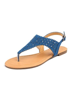 Women's Rhinestone Casual Wear Cut Out Flat Sandals