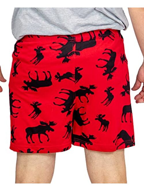 Lazy One Funny Boxers, Novelty Boxer Shorts, Humorous Underwear, Gag Gifts for Men, Moose Designs